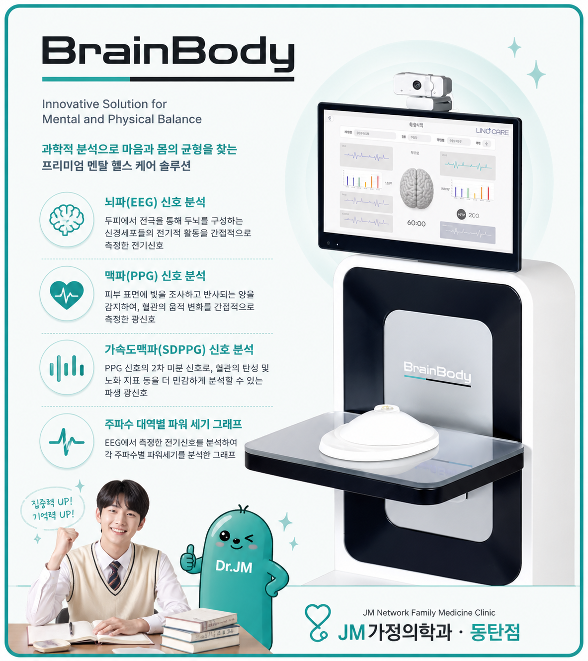 브레인바디검사로 확인하는 집중력·스트레스 수치 4가지 — 동탄제이엠가정의학과
