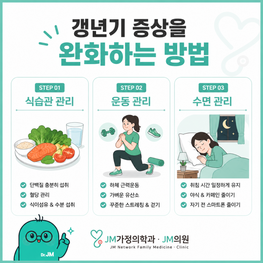 갱년기증상 완화하는방법