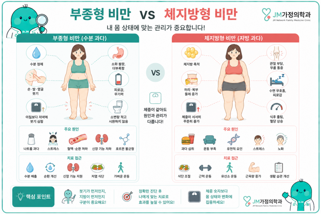 부종형비만과체지방형비만