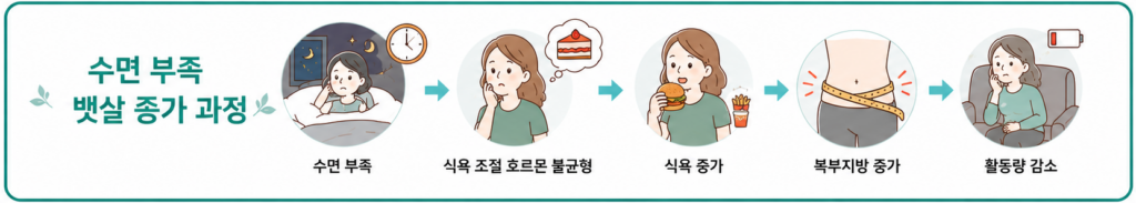 갱년기 수면 부족과 체중 증가 관계