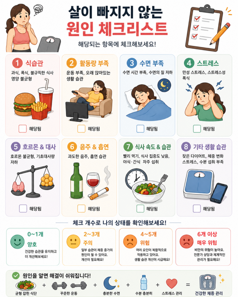 감량 안되는 원인