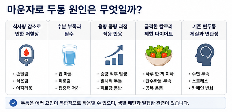 마운자로부작용두통