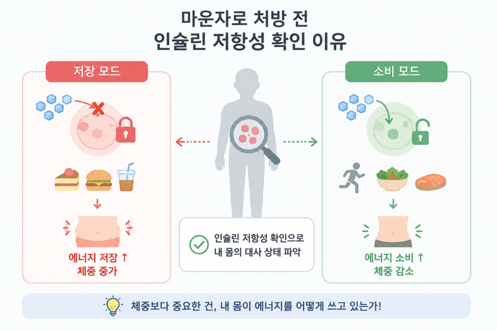 마운자로 처방 전 인슐린 저항성 확인 이유