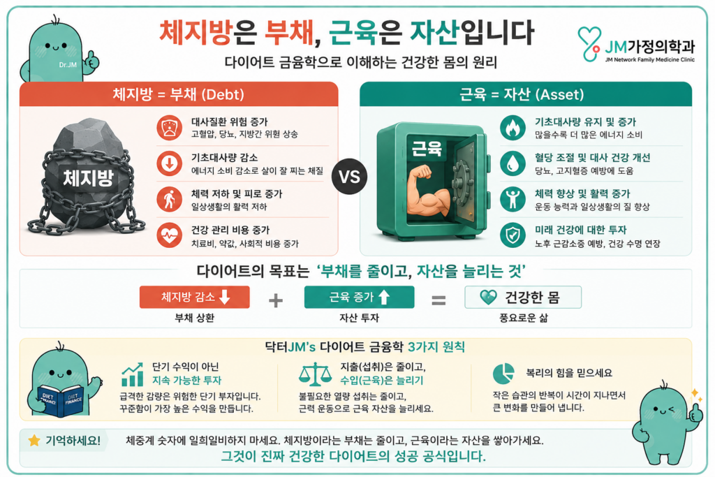 체지방은 부채
