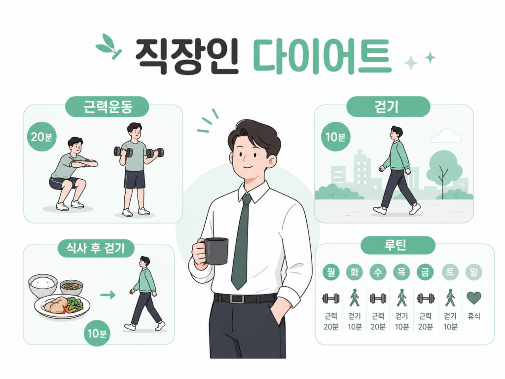 마곡 직장인 다이어트 운동 근력운동 걷기 루틴