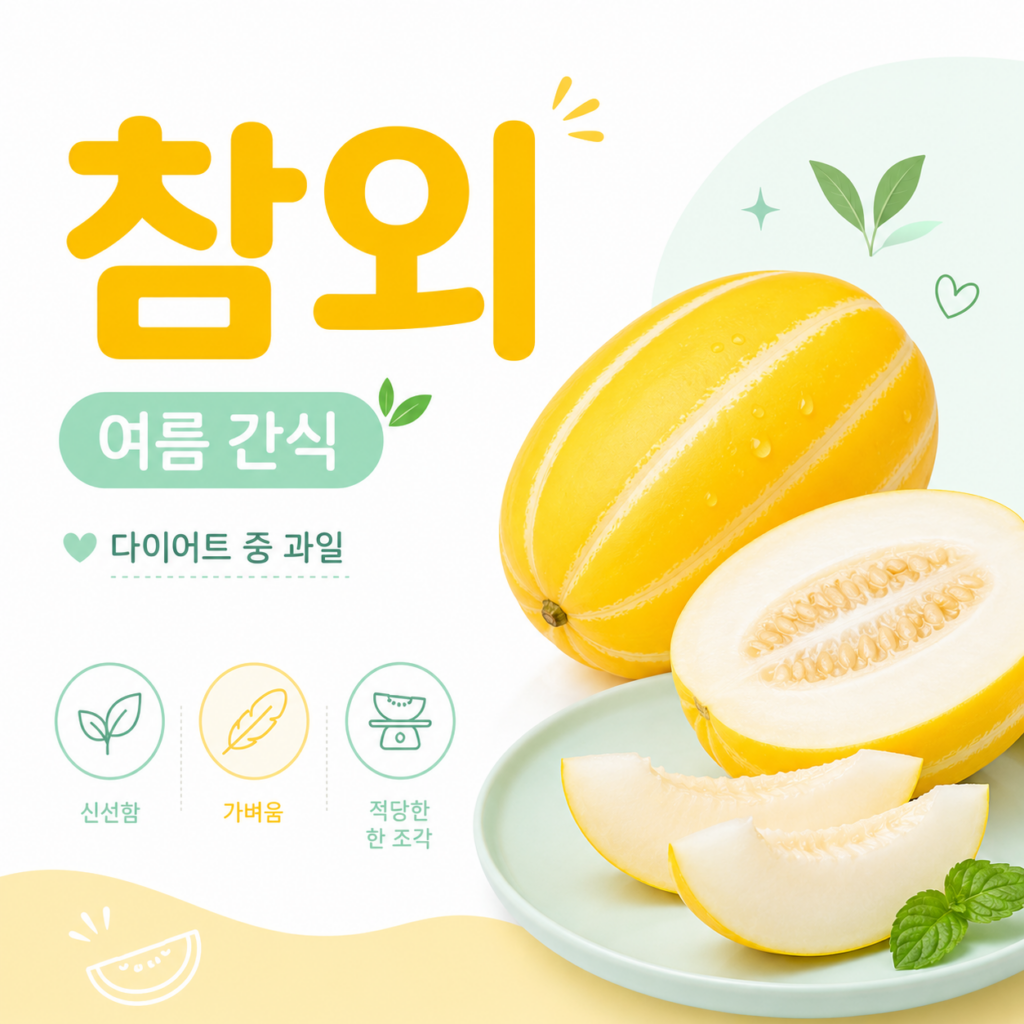 참외 여름 간식 다이어트 중 과일