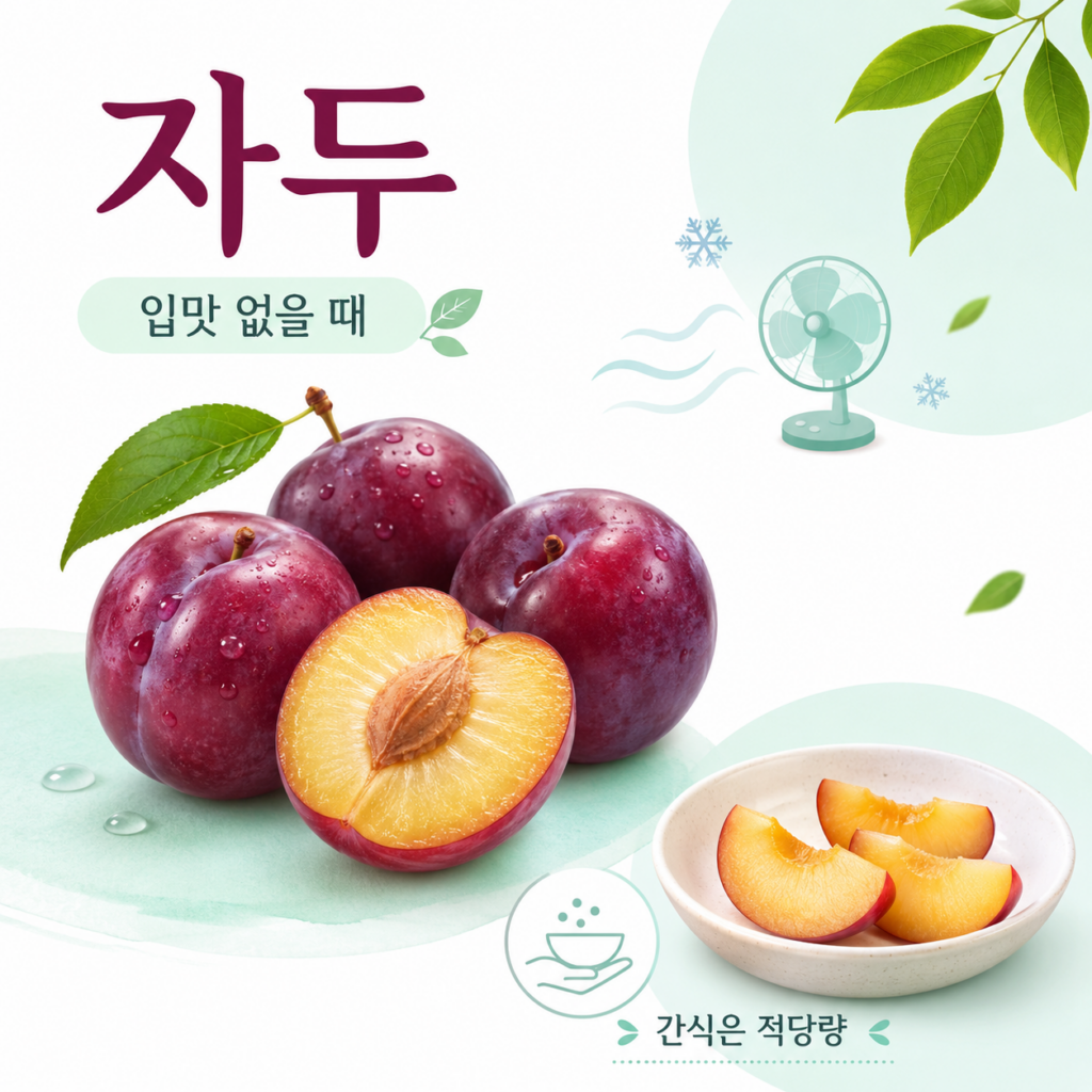 자두 여름 과일 입맛 없을 때 간식 양 조절