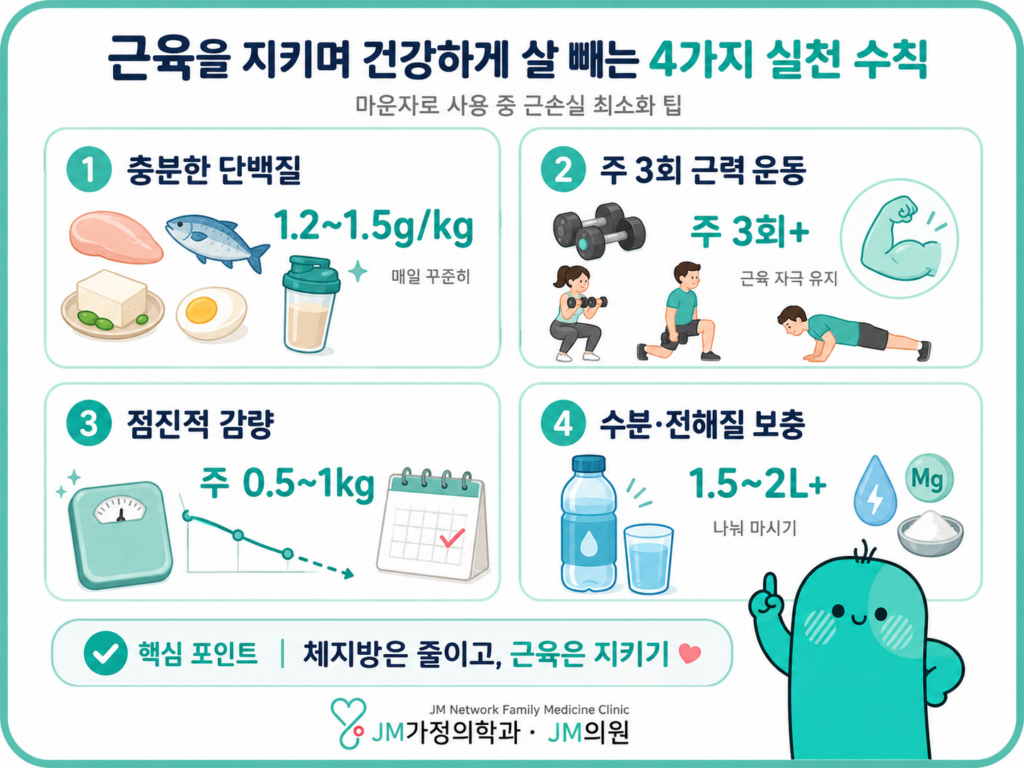 마운자로근육지키는법