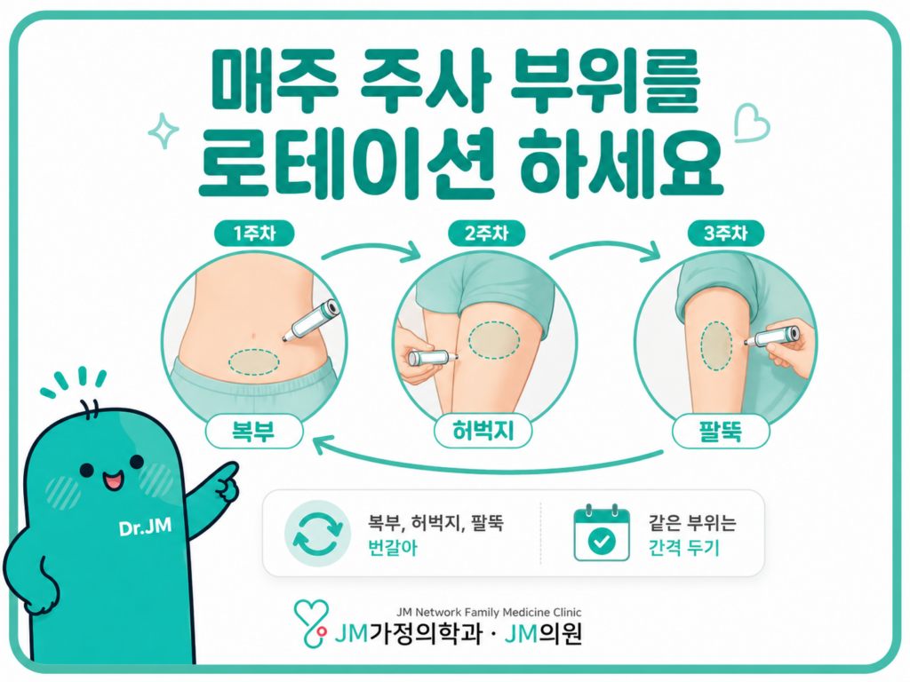 마운자로주사부위로테이션
