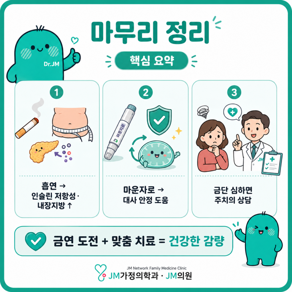 흡연자마운자로마무리