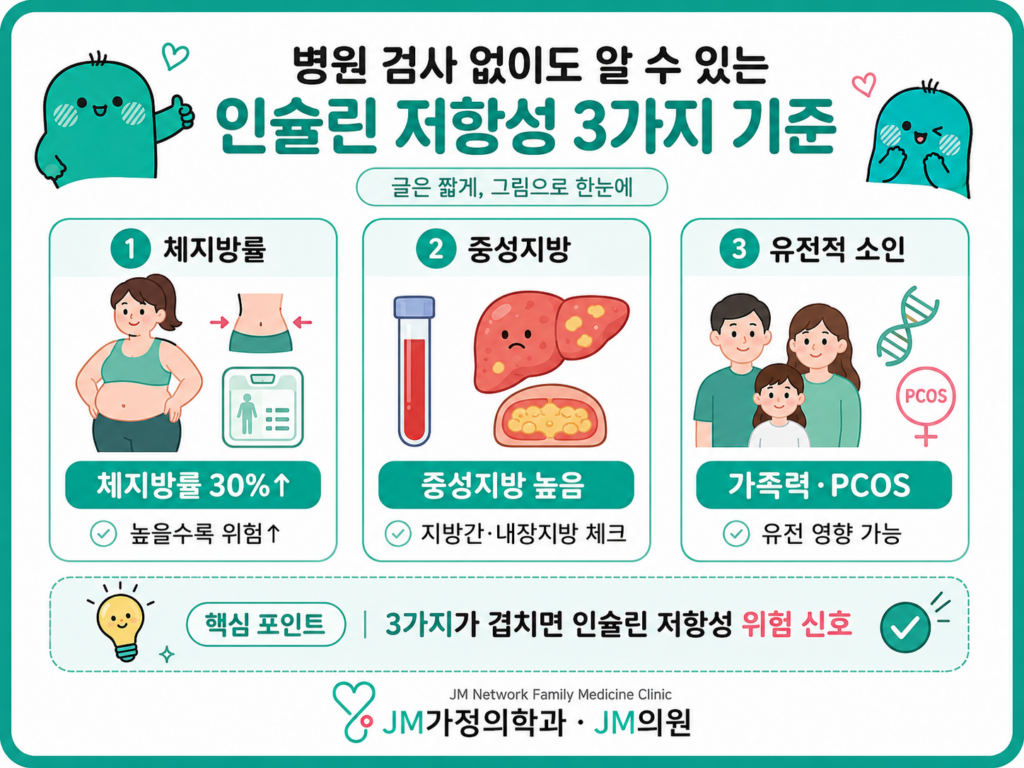 마운자로 인슐린저항성3가지기준