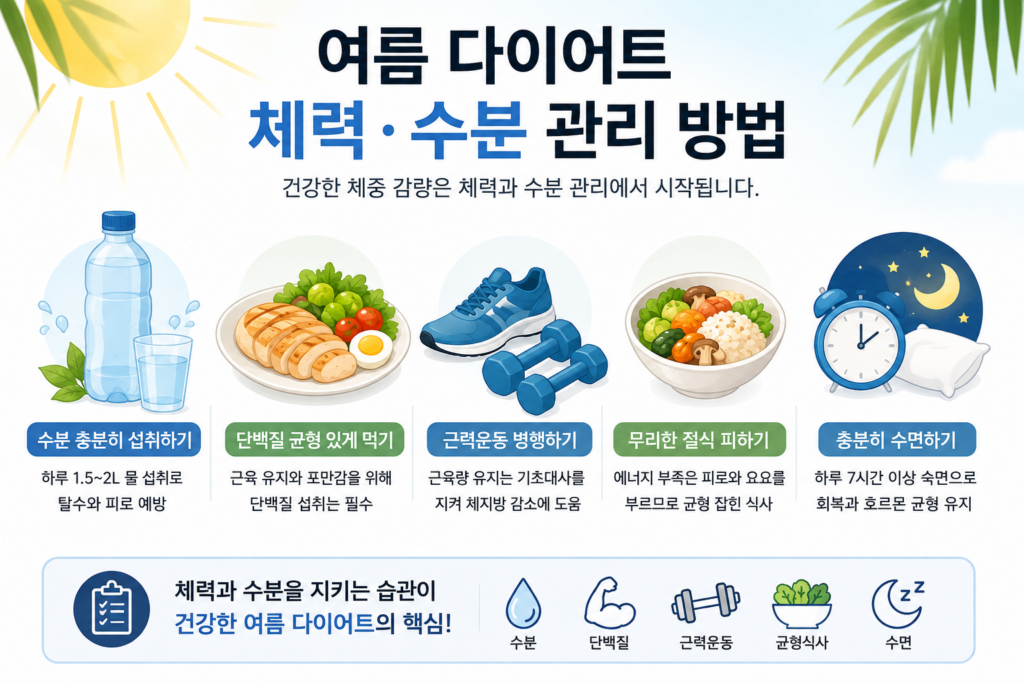 여름 다이어트 아르기닌 수액과 체력 관리