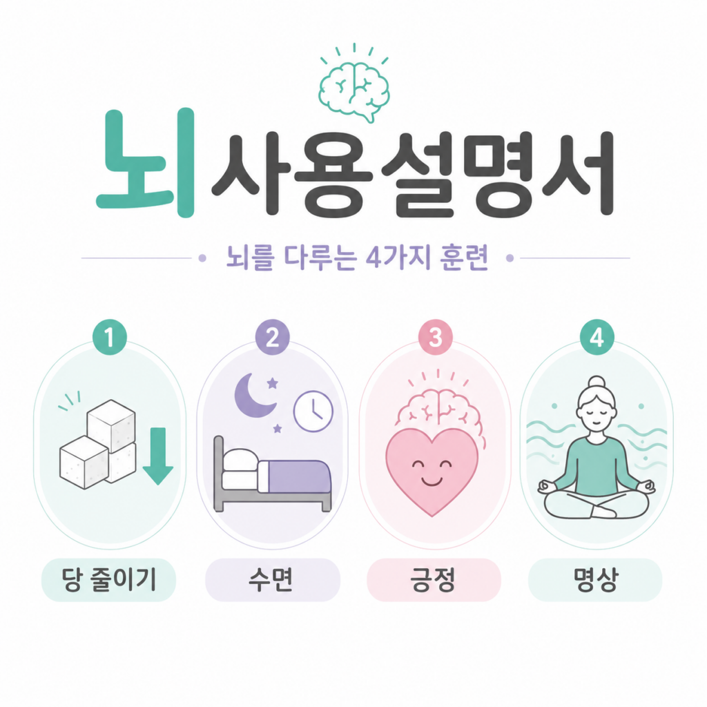 뇌사용설명서 당 줄이기 수면 명상 뇌 건강 관리법