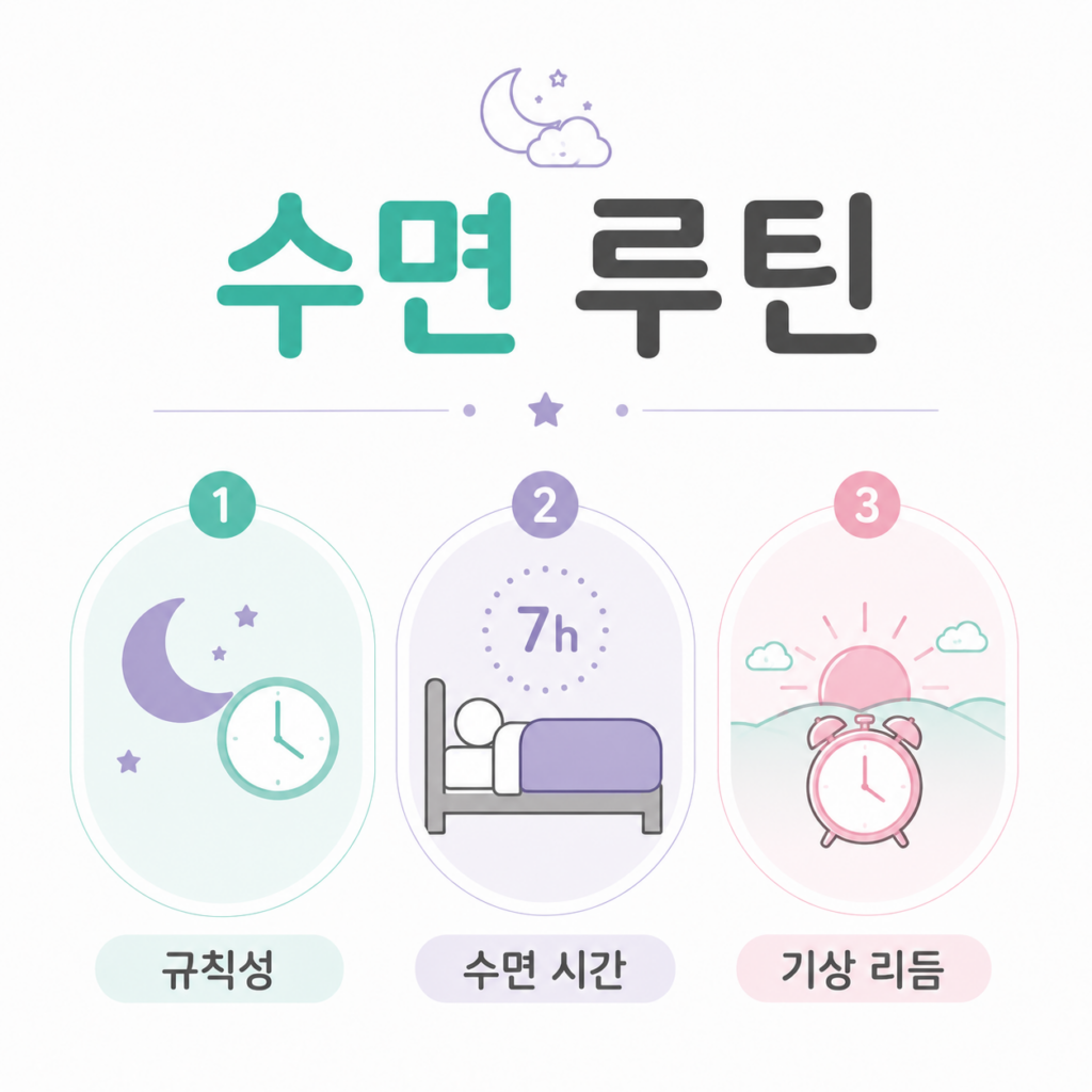 뇌사용설명서 규칙적인 수면 루틴 뇌 건강