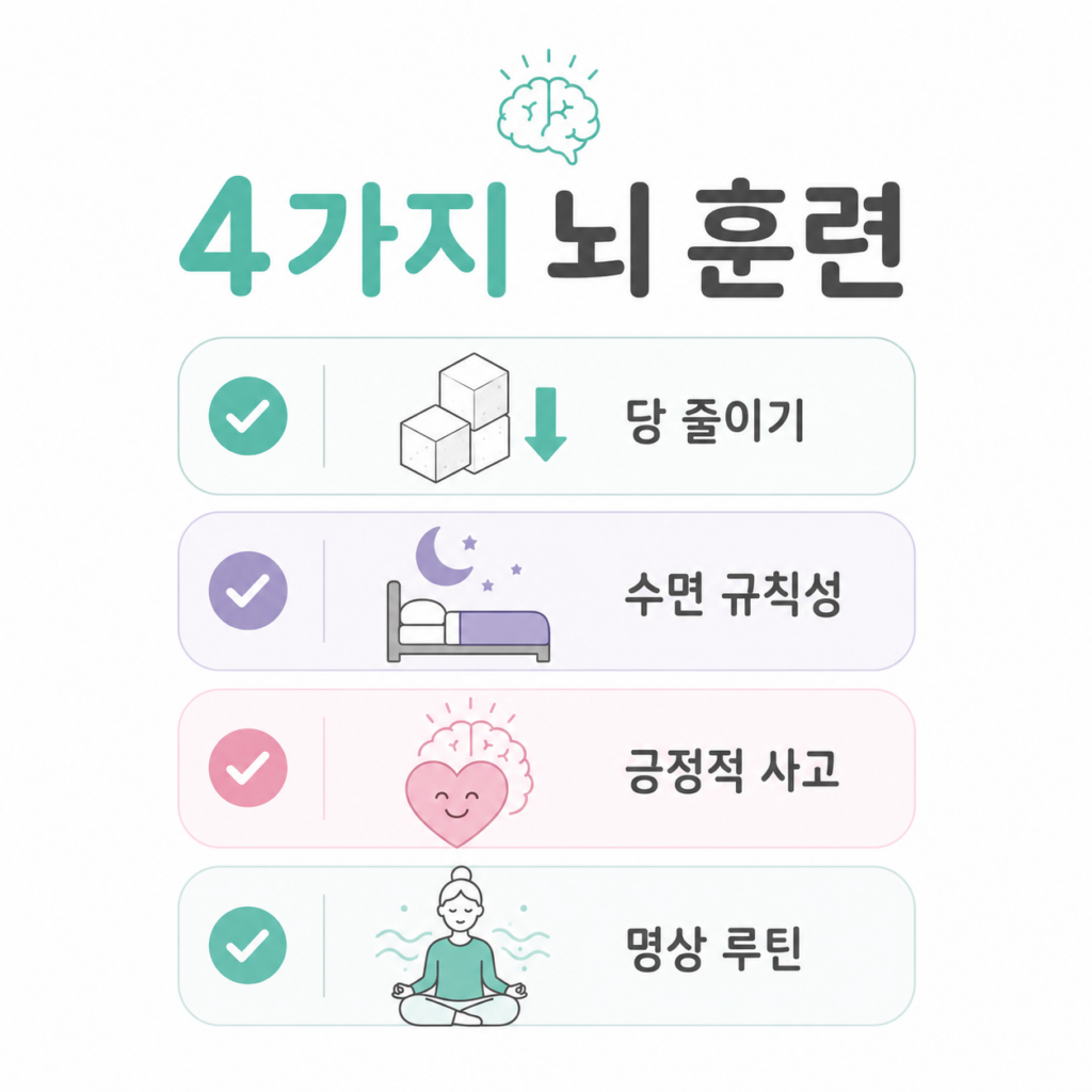 뇌사용설명서 뇌를 지배하는 4가지 훈련 체크리스트