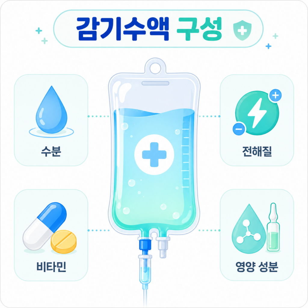 감기수액 구성 수분 전해질 비타민 영양 성분