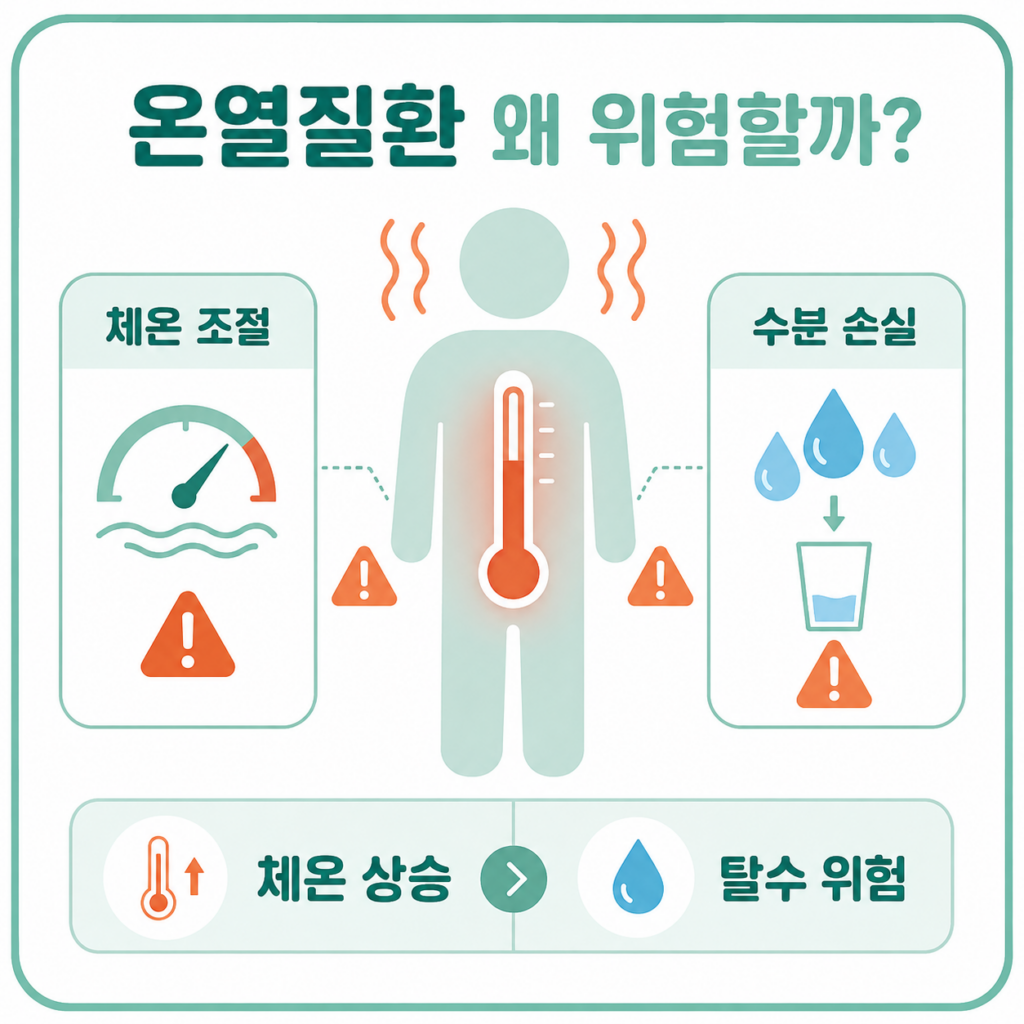온열질환 위험한 이유 체온 조절 수분 손실