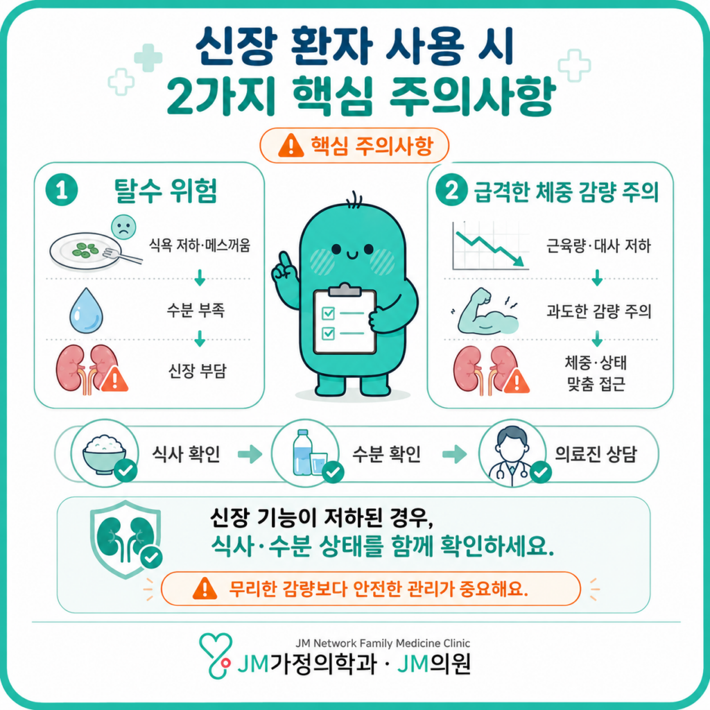 마운자로 신장 환자 주의사항
