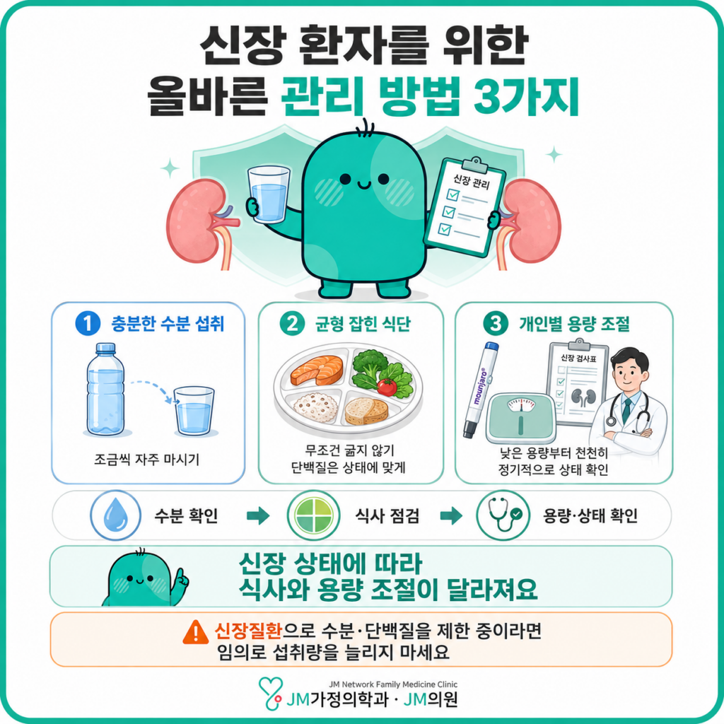 마운자로 신장 환자 관리
