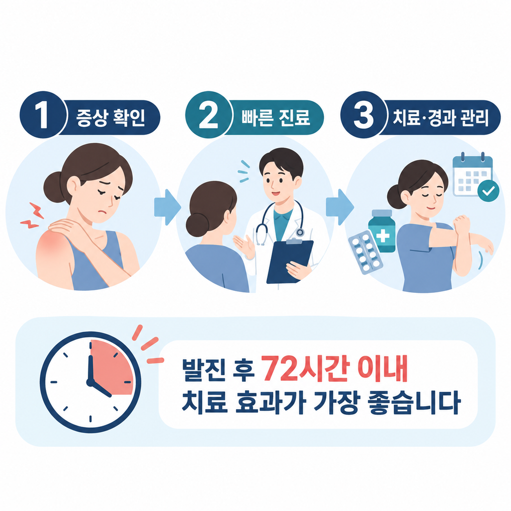 대상포진 초기 진료와 주치의 관리 과정
