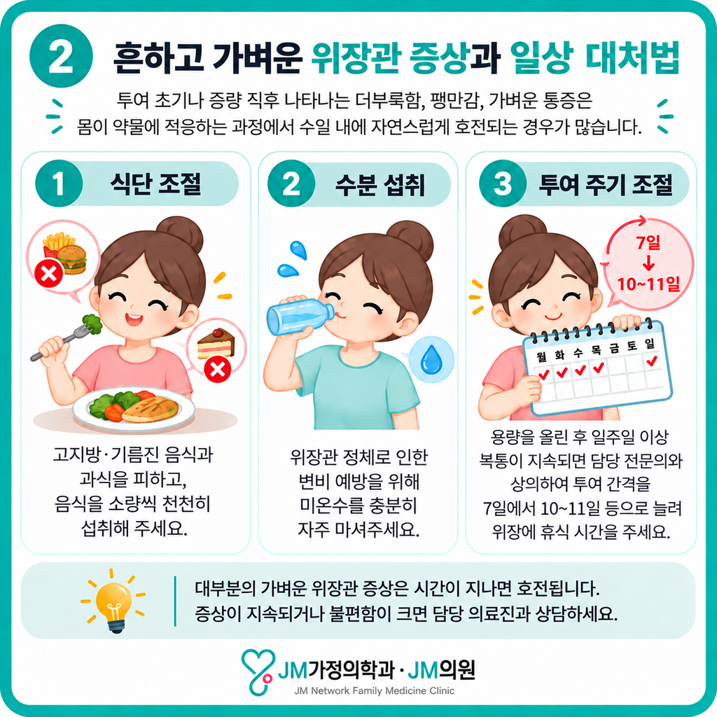 마운자로복통관리