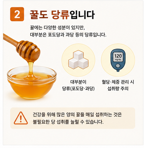 꿀도 당류입니다