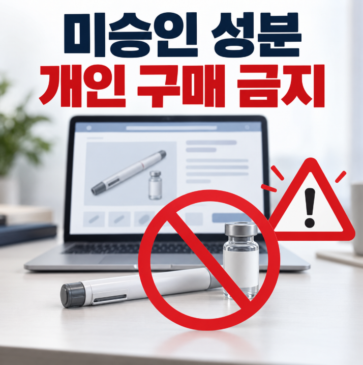 미승인 레타트루타이드 온라인 구매와 임의 사용 주의