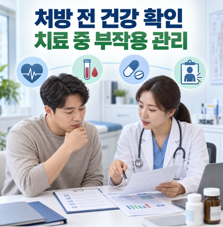 비만치료제 사용 전 건강 상태와 부작용을 확인하는 진료