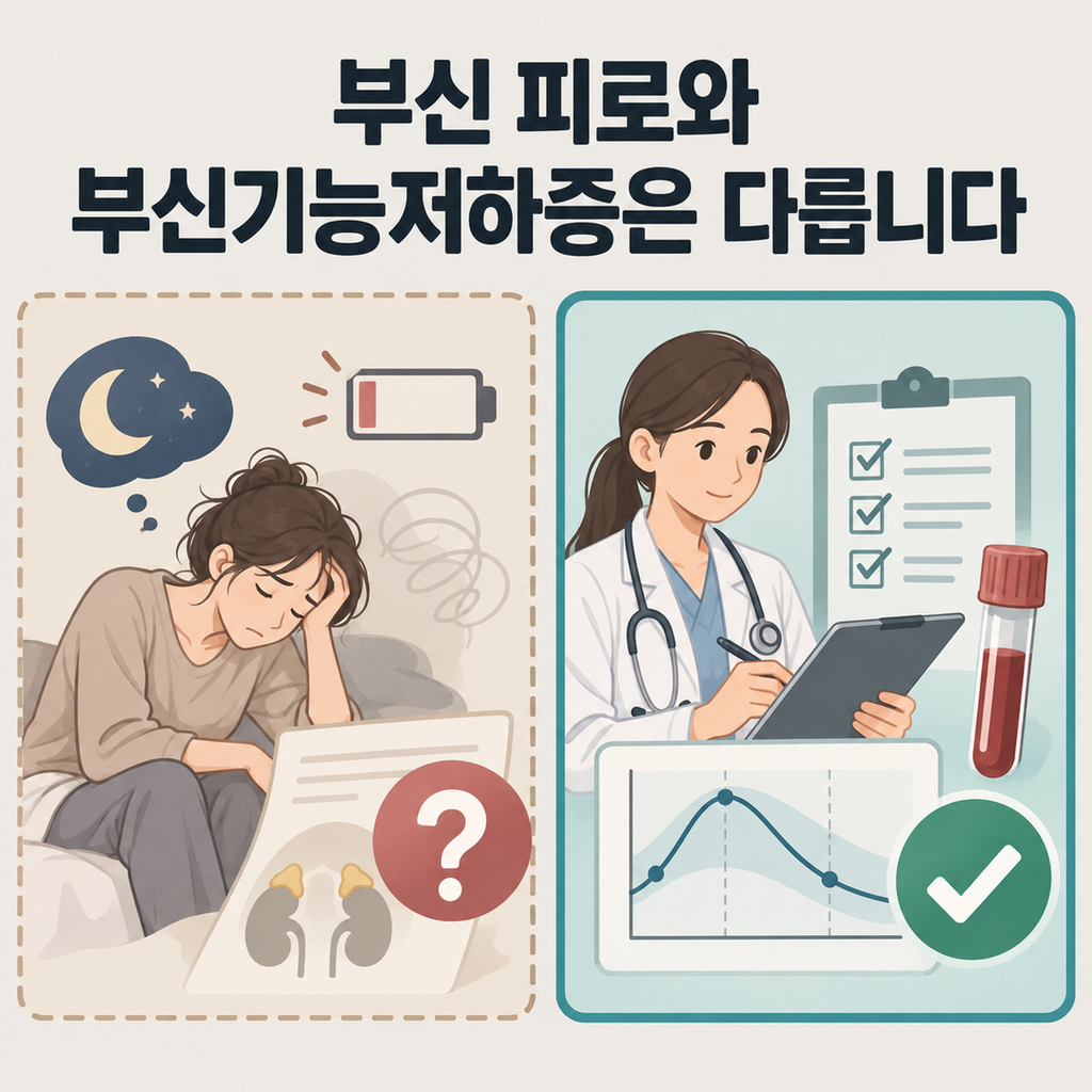 부신 피로와 의학적으로 진단하는 부신기능저하증의 차이