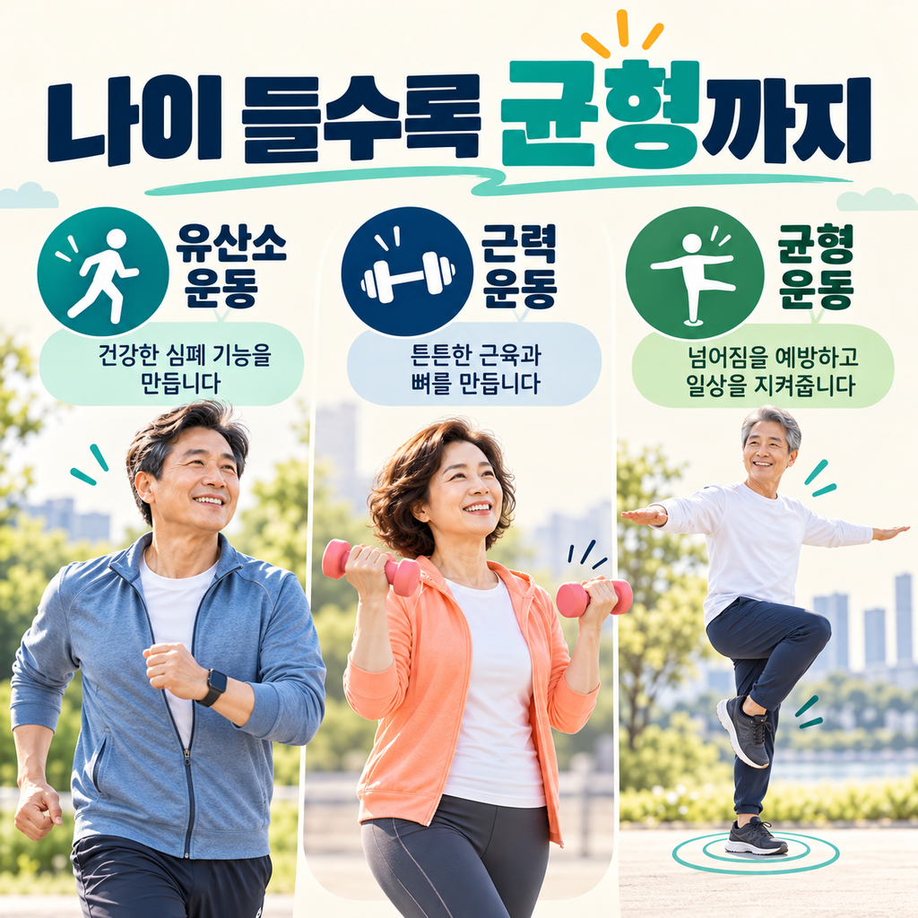 중장년부터 준비하는 근력과 균형 운동