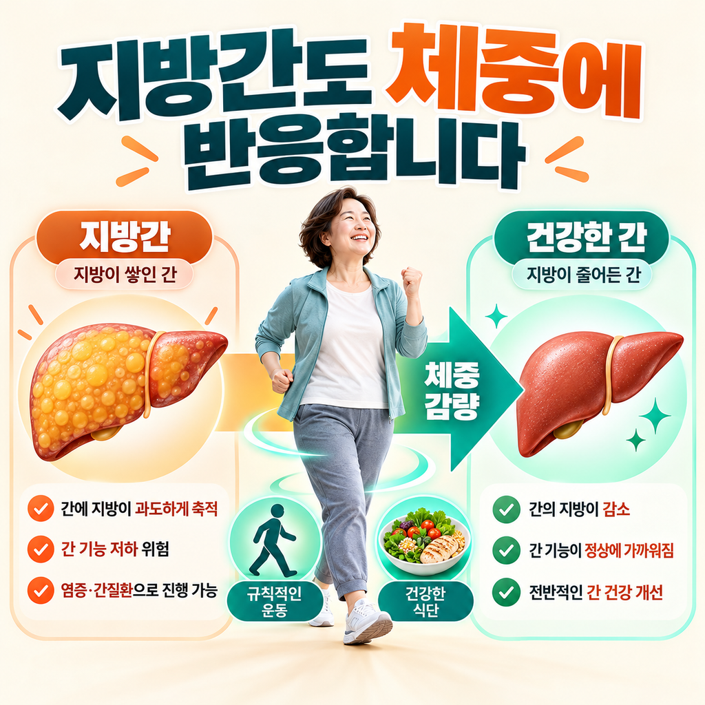 체중 감량과 지방간 개선의 관계