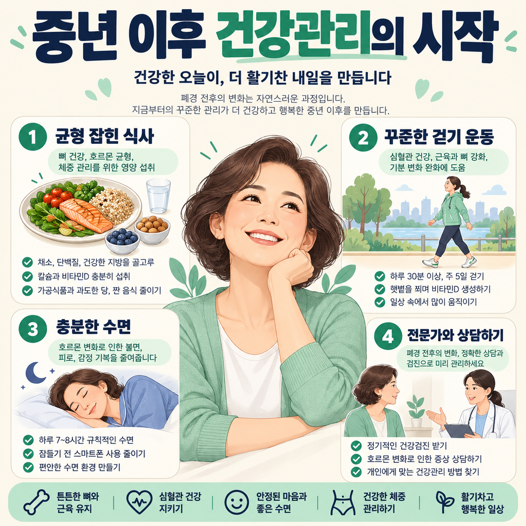 폐경 전후 식단과 건강관리