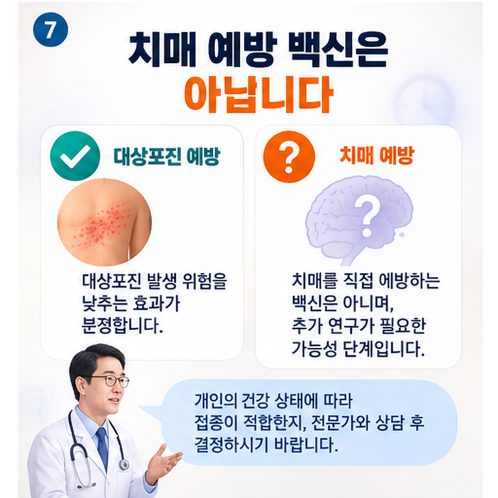 대상포진 예방접종 전 확인해야 할 사항