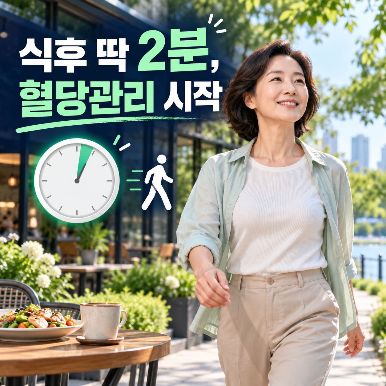 식후 2분 걷기 혈당 스파이크 줄이는 방법과 식곤증 관리법